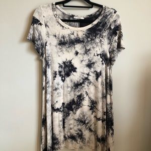 Acemi casual navy tye dye dress